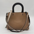 Coach Rogue 25 Beechwood Colorblock Pebbled Leather Satchel Bag 54536
