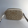 Coach Mini Jamie Camera Bag Light Khaki Chalk Signature Canvas C9926 Crossbody