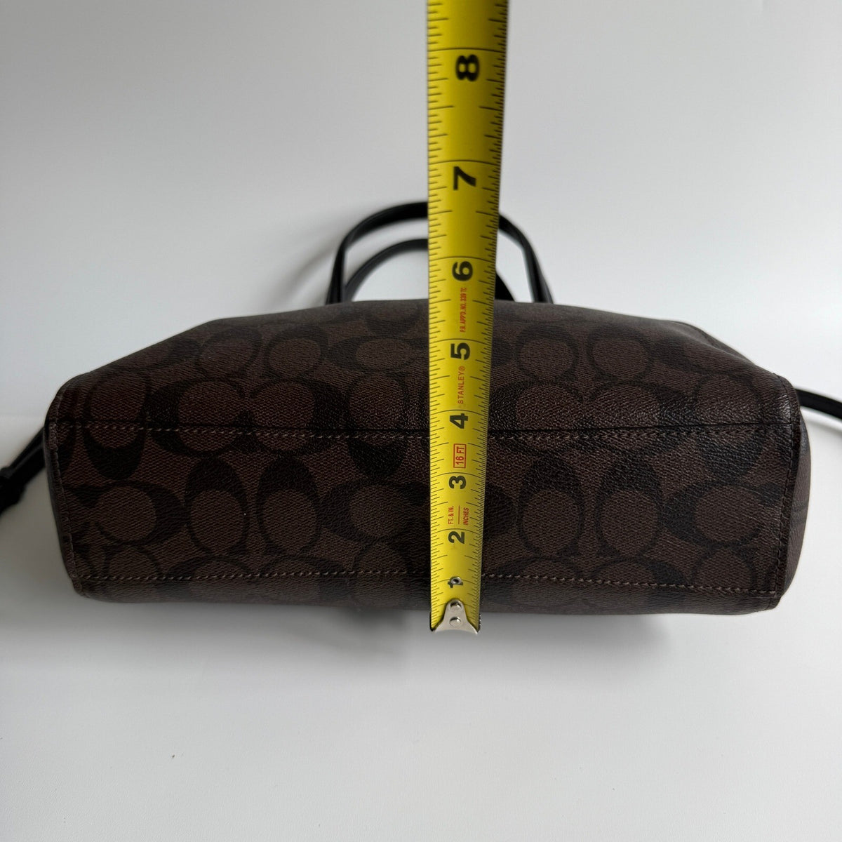 Coach Prairie Satchel Dark Brown Signature Canvas Bag F79998