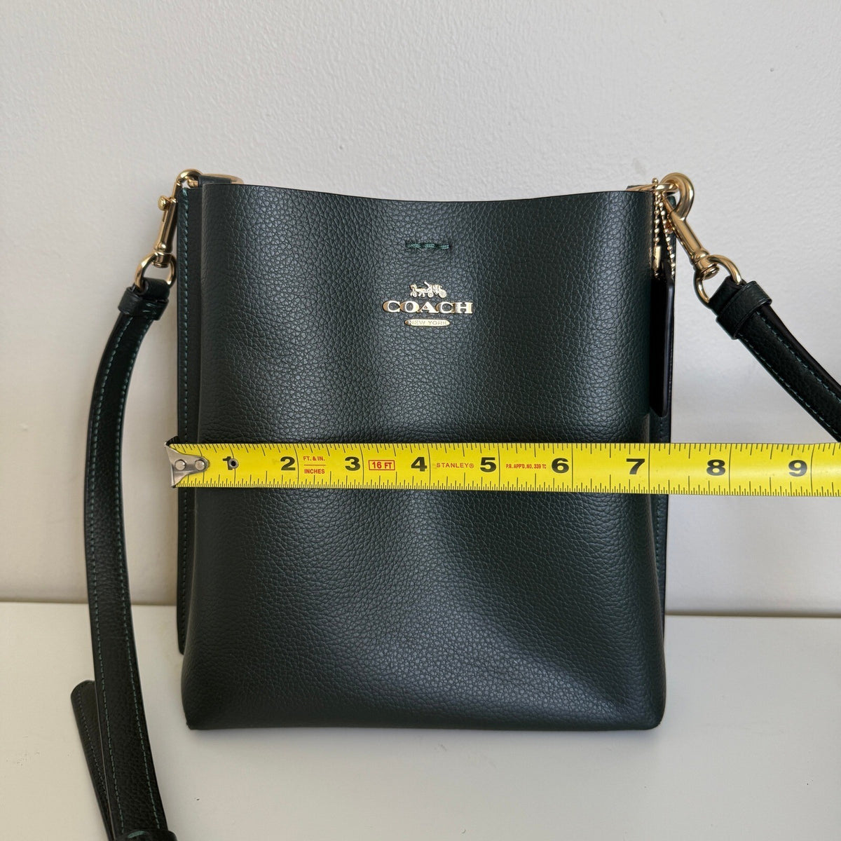 Coach Mollie Bucket Bag 22 Everglade Green Leather CA177 Crossbody Purse