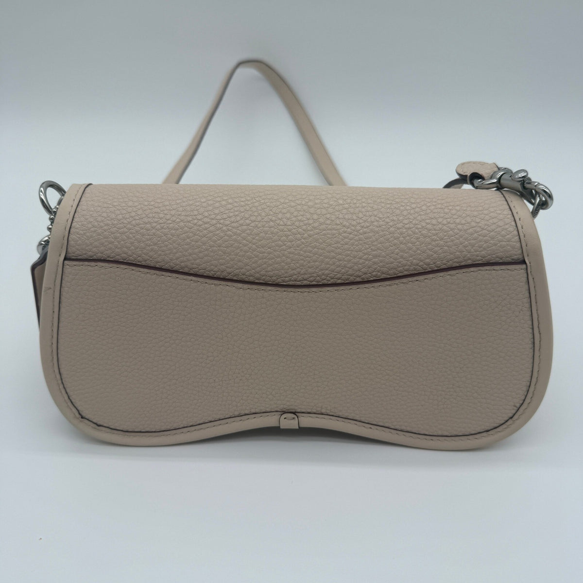 Coach Coachtopia Wavy Dinky Cloud White Pebbled Leather Crossbody Bag CK113