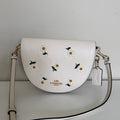 Coach Ellen Chalk Multi Leather Daisy Embroidery Crossbody Bag C2863