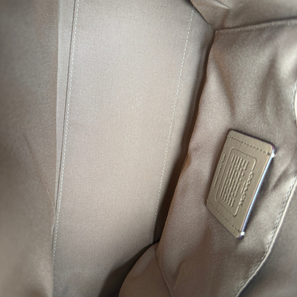 Coach Georgia Satchel Sand Taupe Signature Canvas CW422 Crossbody Bag