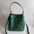 Coach Town Bucket Bag Green Multi Leather Mystical Floral C8214 Crossbody