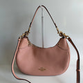 Coach Mara Hobo Shell Pink Pebbled Leather Shoulder Bag CI790
