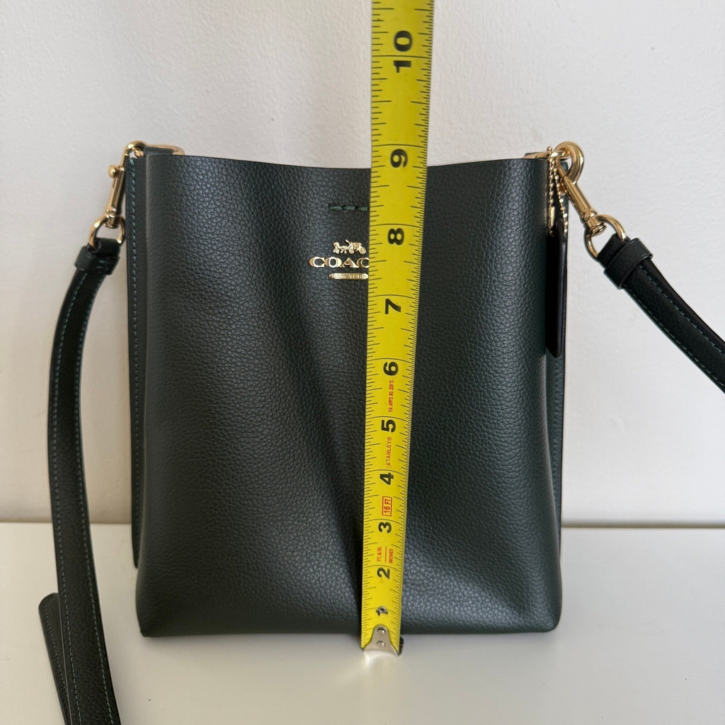 Coach Mollie Bucket Bag 22 Everglade Green Leather CA177 Crossbody Purse