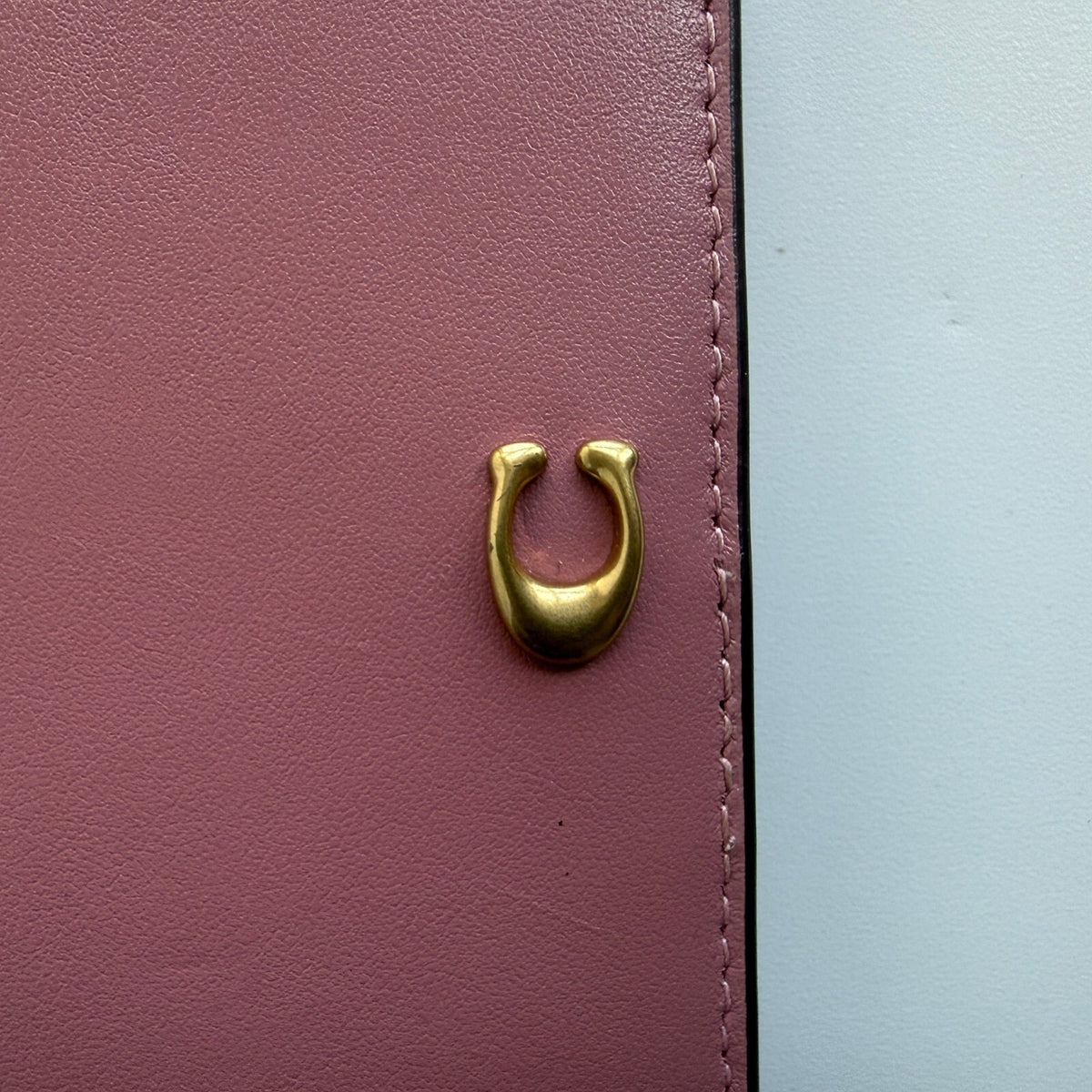 Coach Essential Slim Card Case Peony Pink Leather Wallet CR990