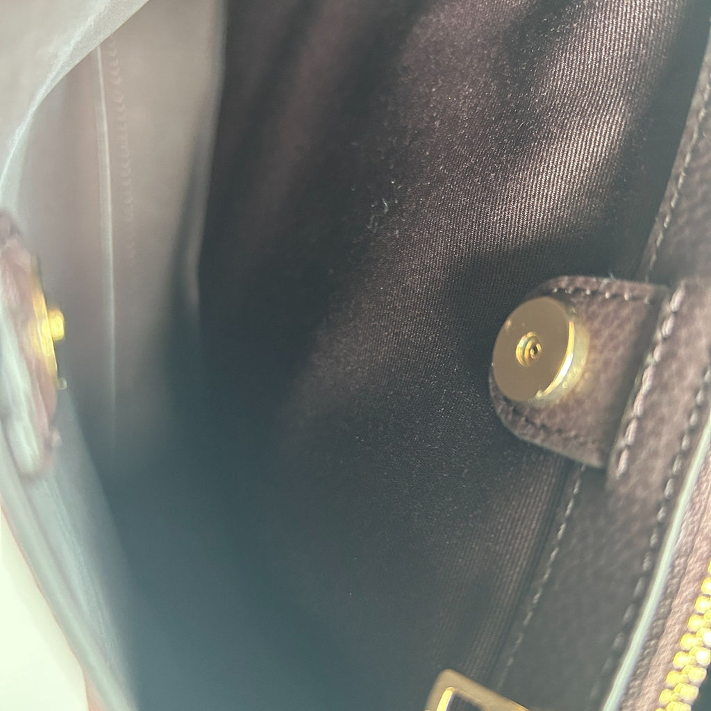 Coach Small Town Bucket Bag Red Pebbled Leather Shoulder/Crossbody Bag Style 1011