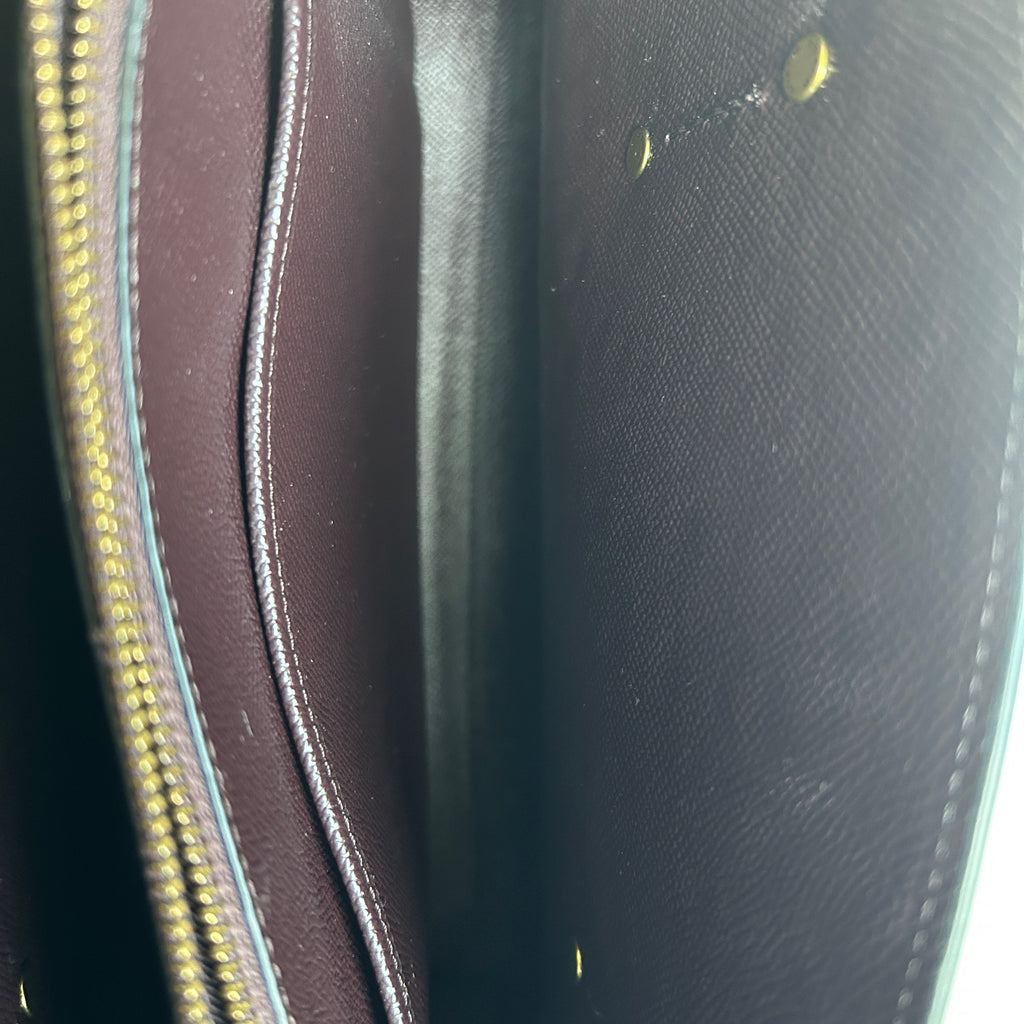 Coach Charlie Carryall 28 Burgundy Signature Leather Satchel Bag Excellent