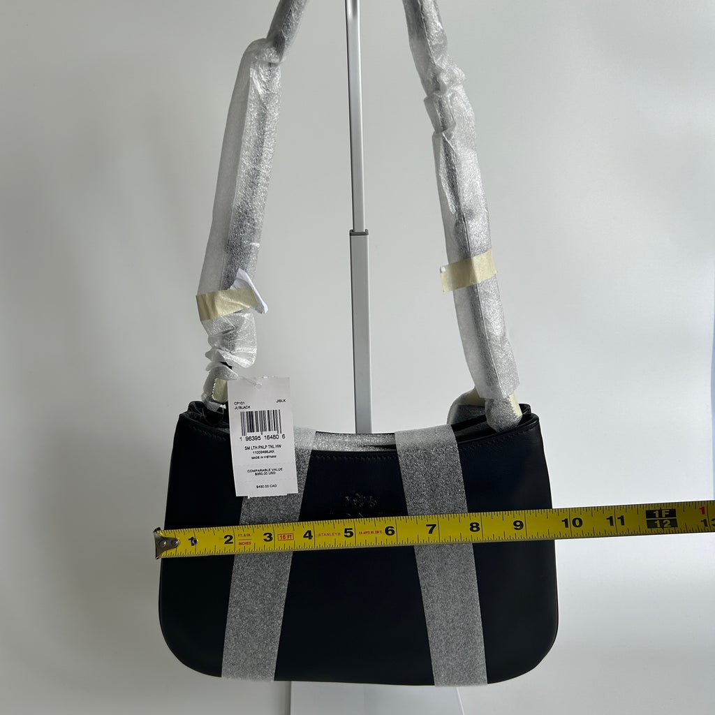 Coach Penelope CP101 Black Leather Shoulder Bag New