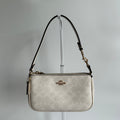 Coach Nolita 19 Chalk White Pebbled Leather Shoulder Bag Excellent