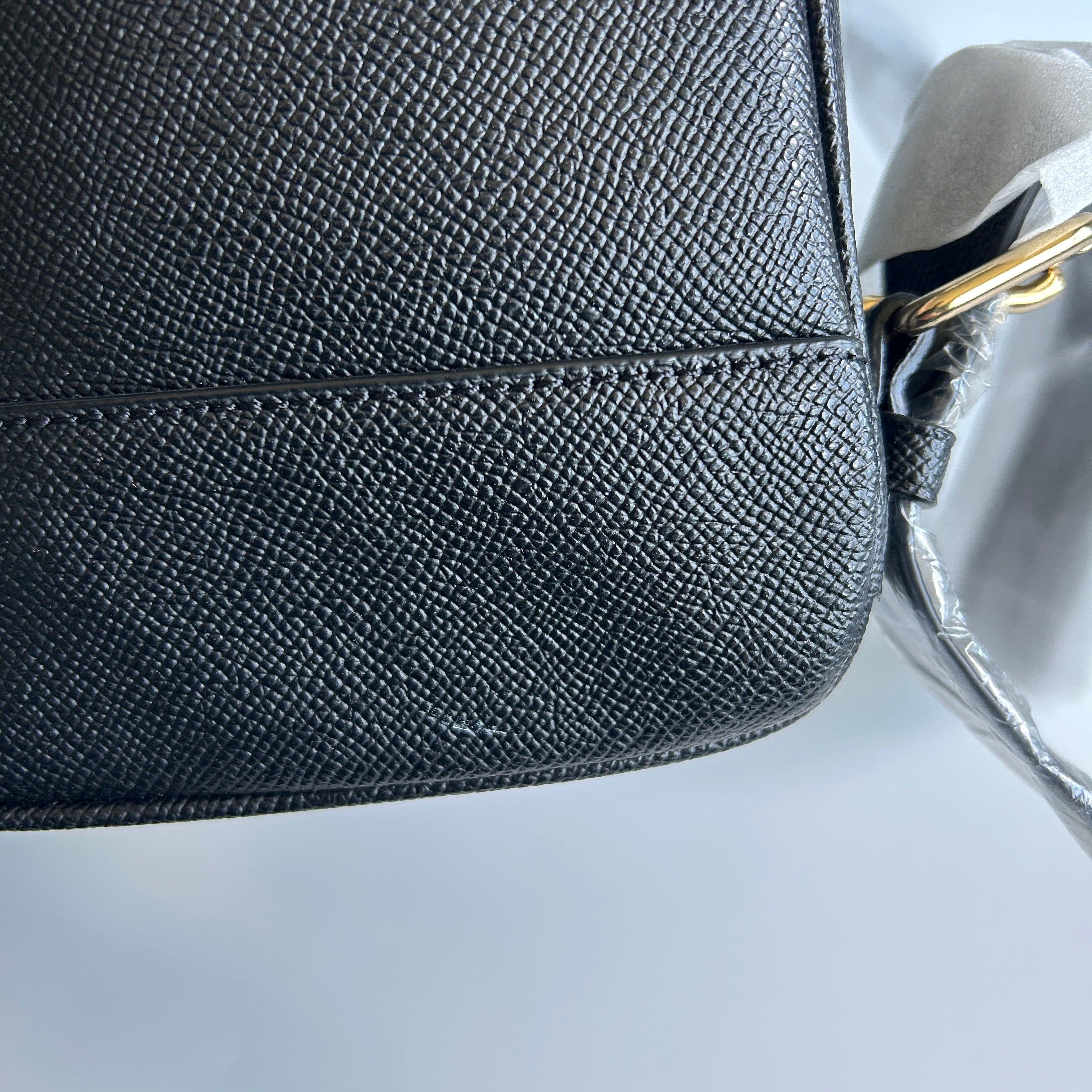 Coach Kenley Black Crossgrain Leather Backpack C5680 NWT