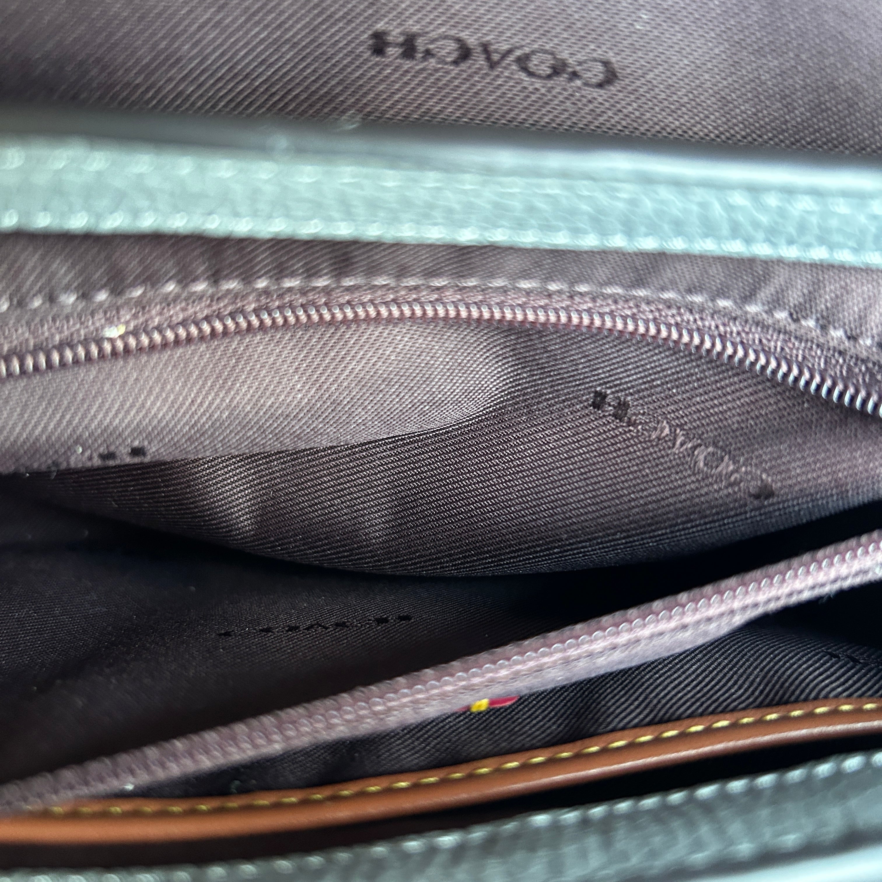 Coach Cassie Crossbody 19 Grey Pebbled Leather Shoulder Bag Good