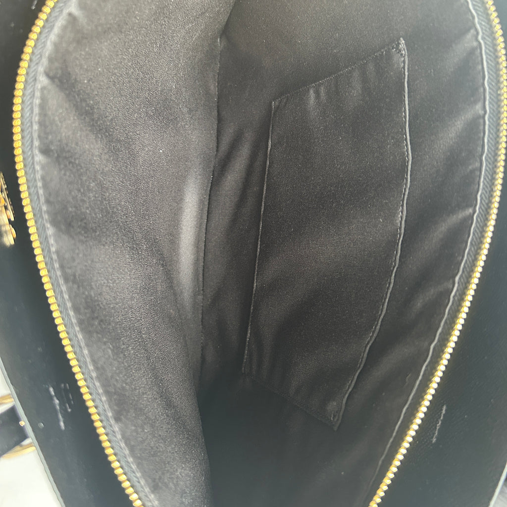 Coach Mollie Tote Brown Signature Canvas Leather Bag GOOD