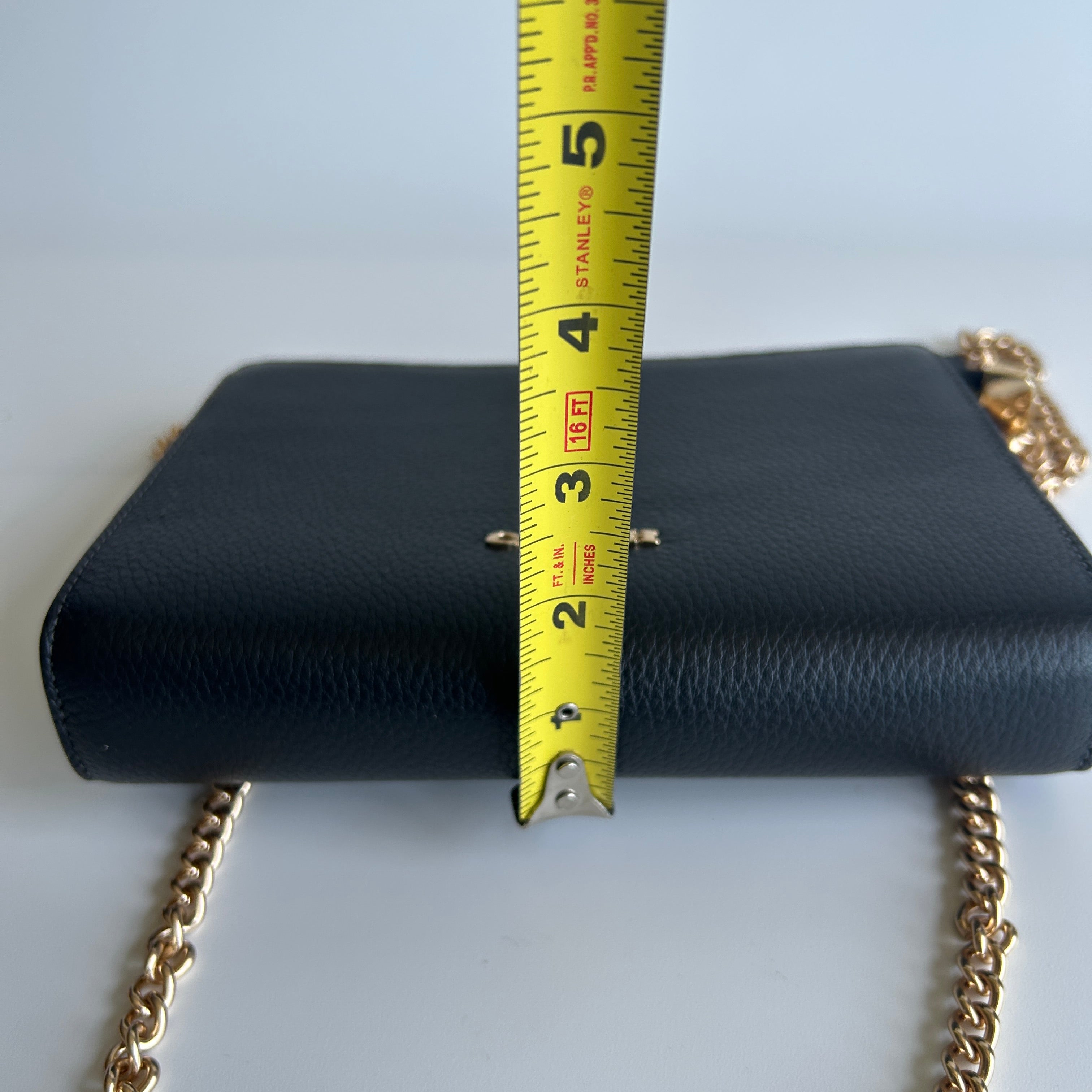 Coach Slim Crossbody CR238 Black Pebbled Leather Bag Excellent