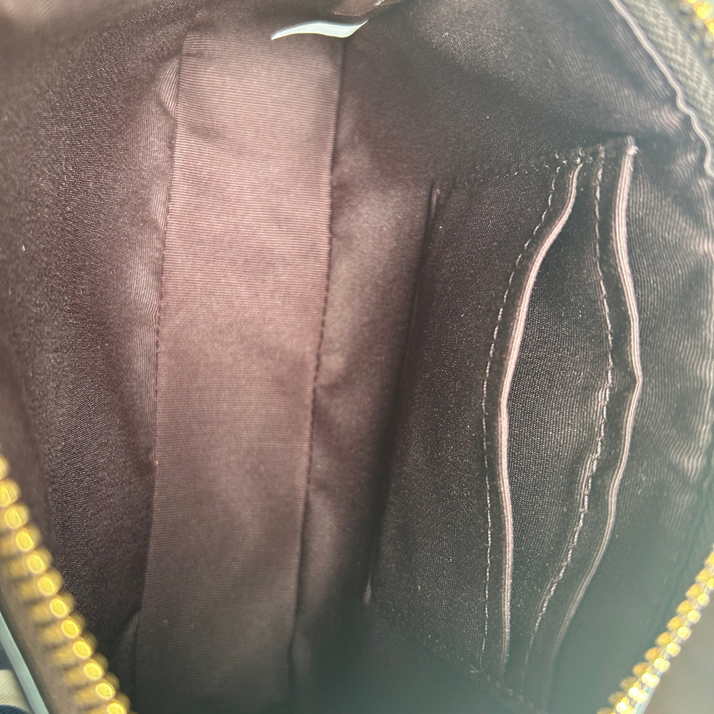 Coach Nolita 19 Brown Signature Canvas Leather Shoulder Bag Excellent