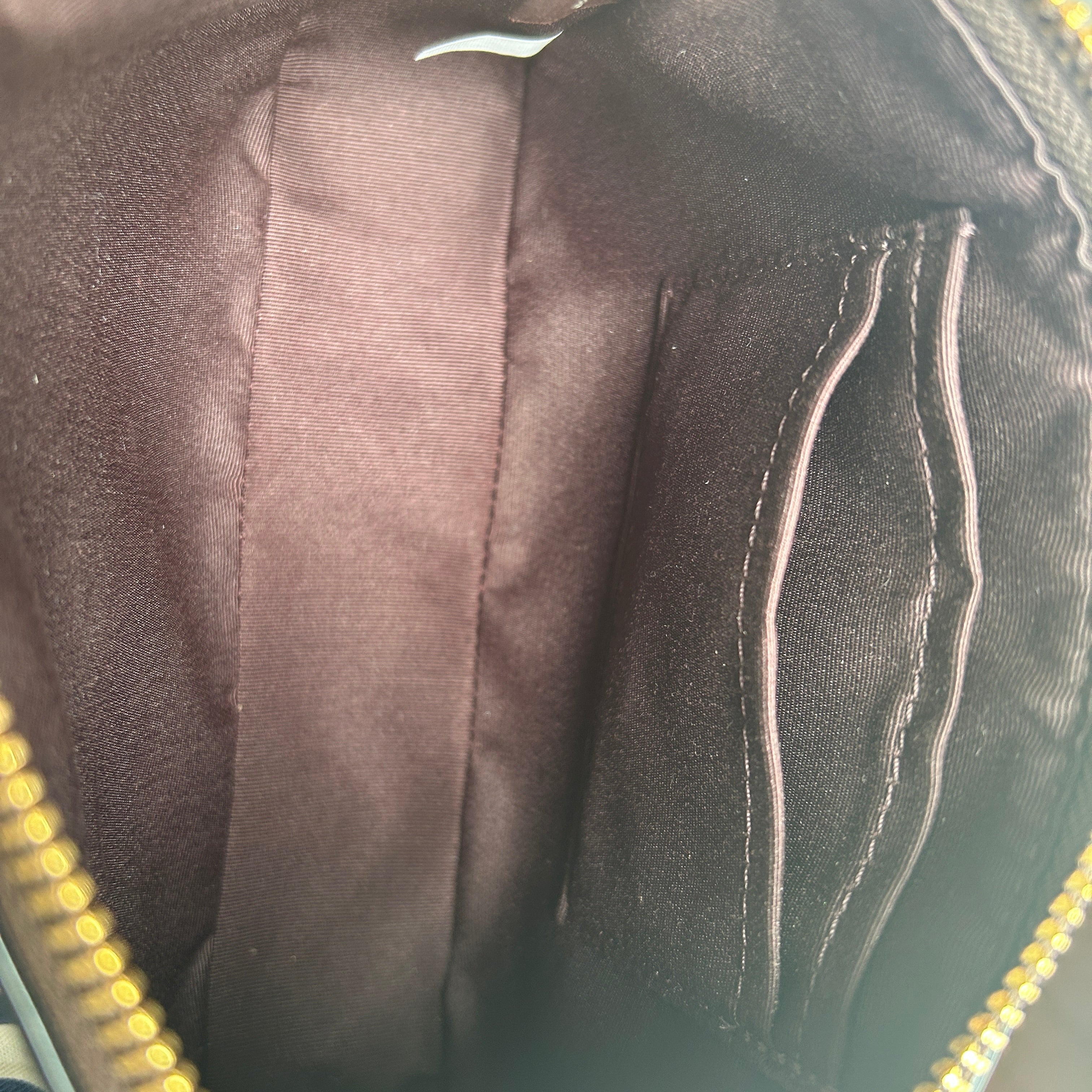 Coach Nolita 19 Brown Signature Canvas Leather Shoulder Bag Excellent
