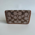 Coach Essential Slim Card Case Crystal Signature Canvas C7182 Excellent
