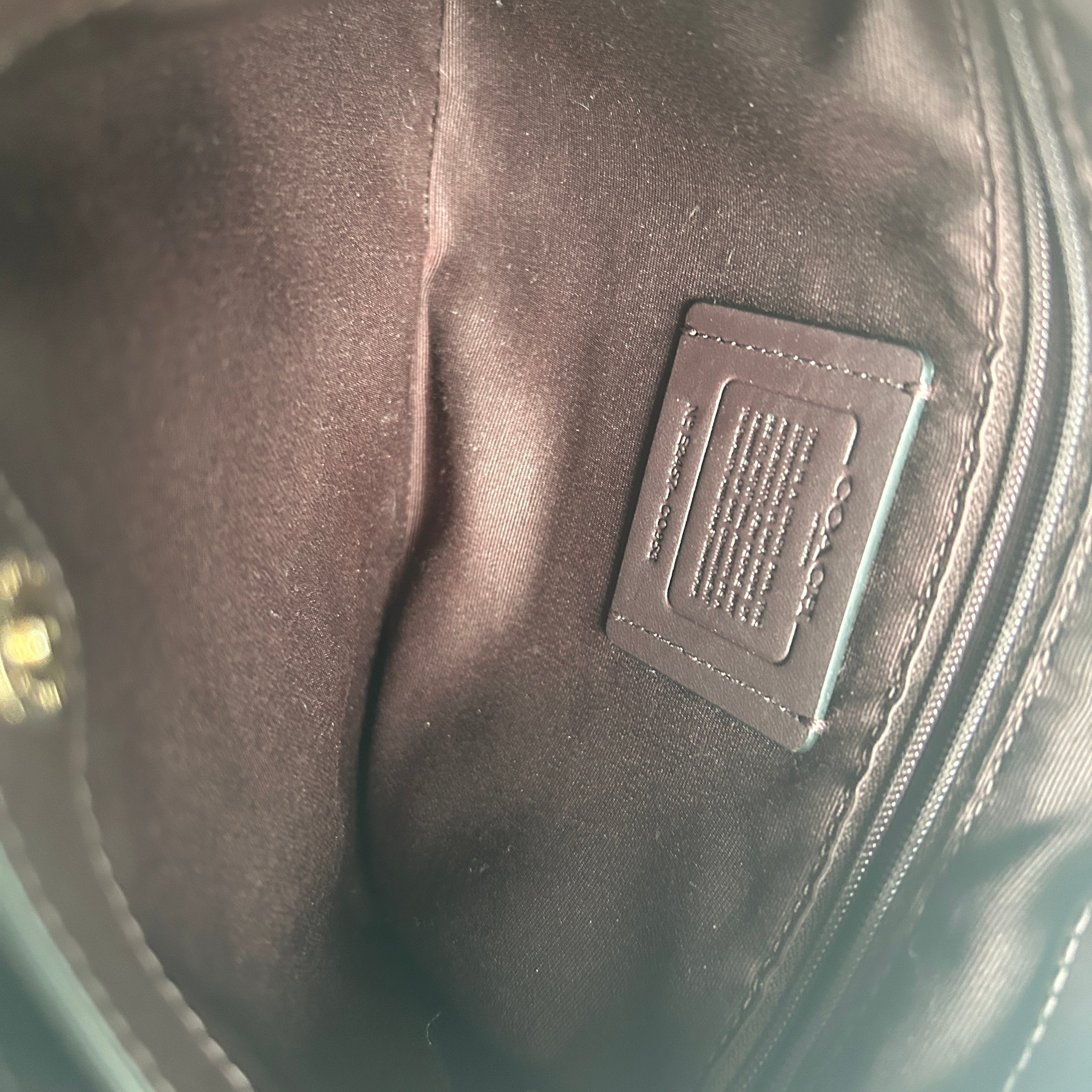 Coach Penelope Brown Signature Canvas Leather Shoulder Bag CO953 Excellent