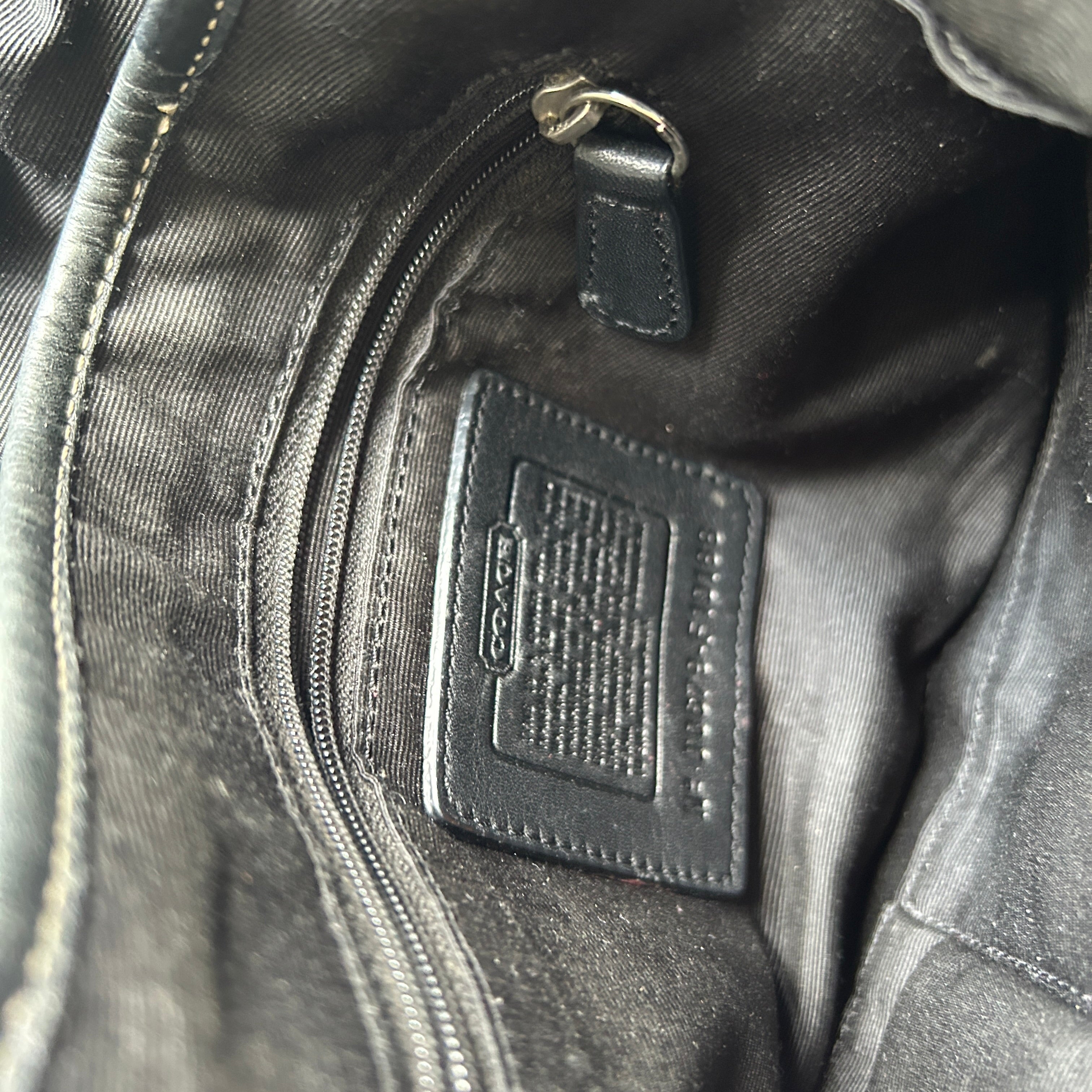 Coach Soho Buckle Flap Black Leather Shoulder Bag F10926 Good Condition