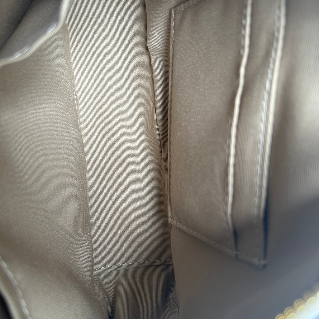 Coach Jamie Strawberry Chalk White Pebbled Leather Camera Bag Excellent
