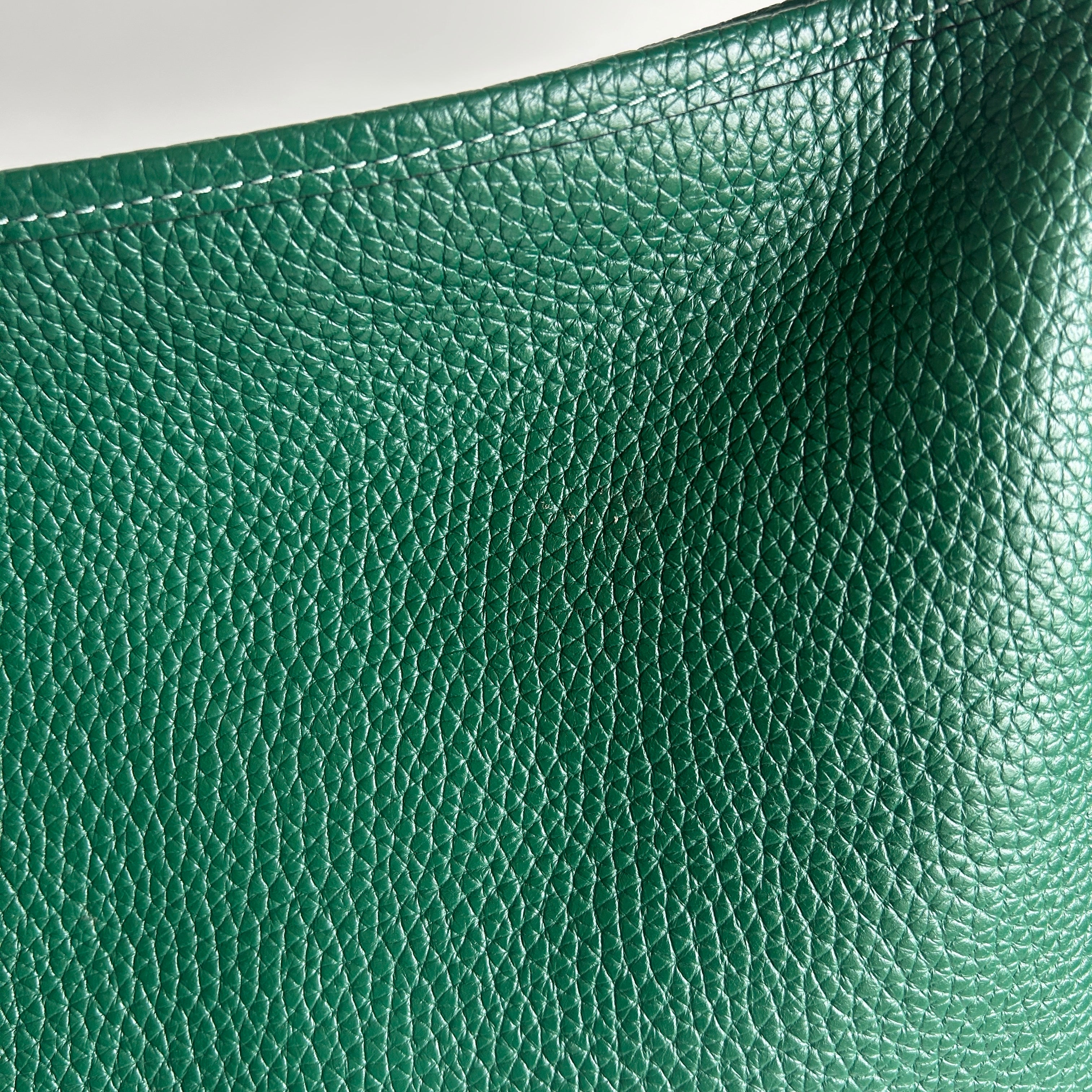 Coach Cary Green Pebble Leather Shoulder Bag Excellent