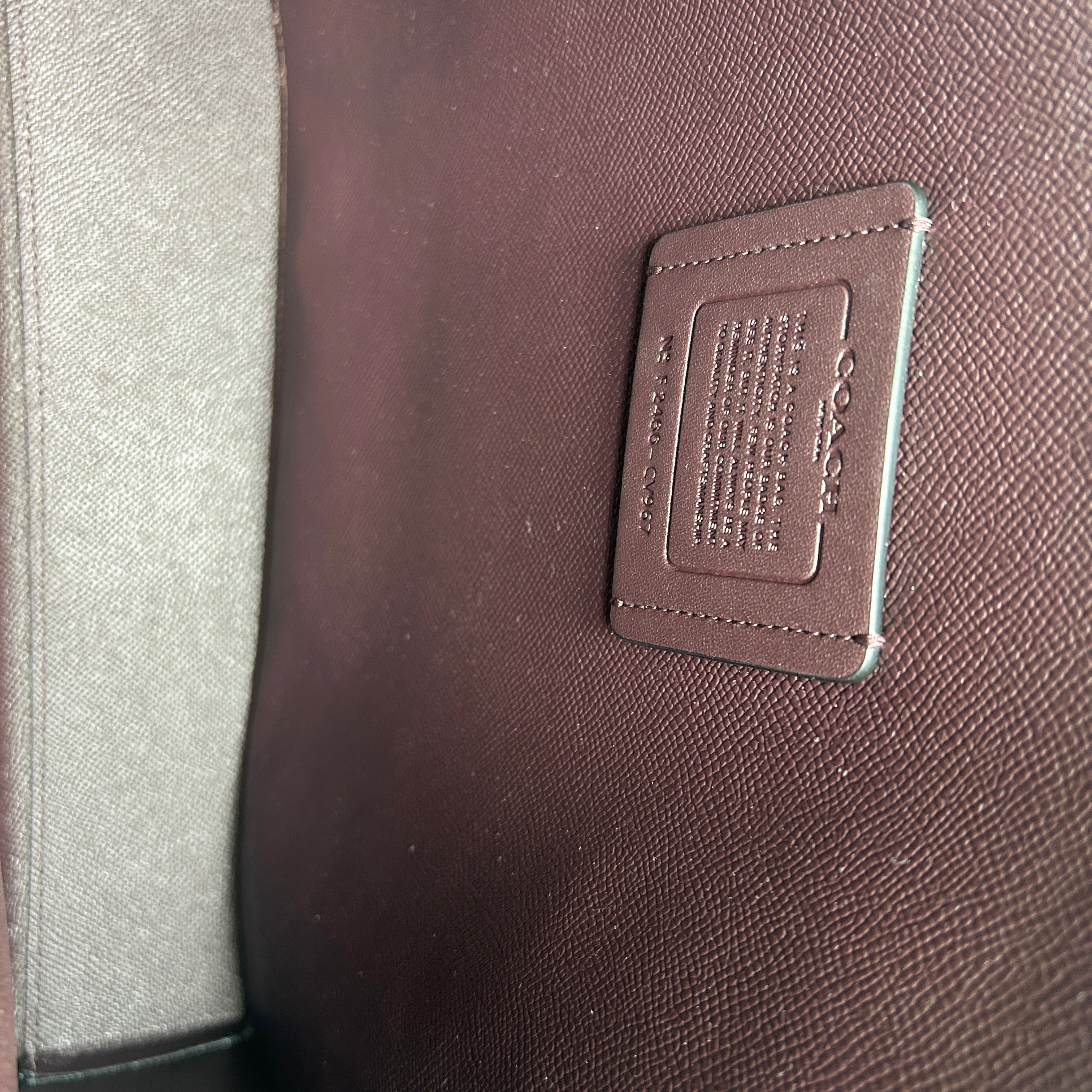 Coach Mollie Tote Brown Black Signature Canvas Leather Bag 1665 Good