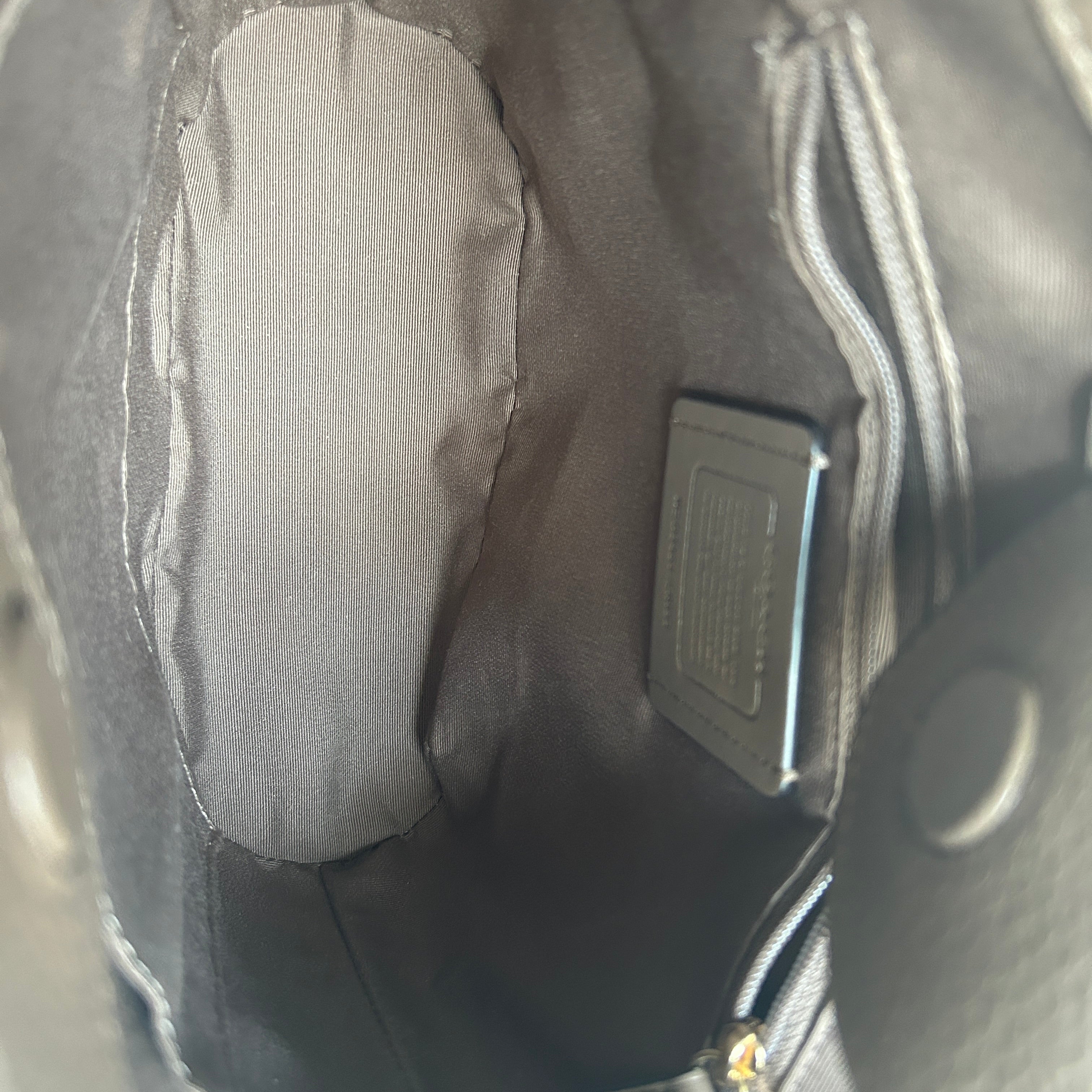 Coach Sophie Bucket Bag Dark Stone Pebbled Leather CR153 Excellent