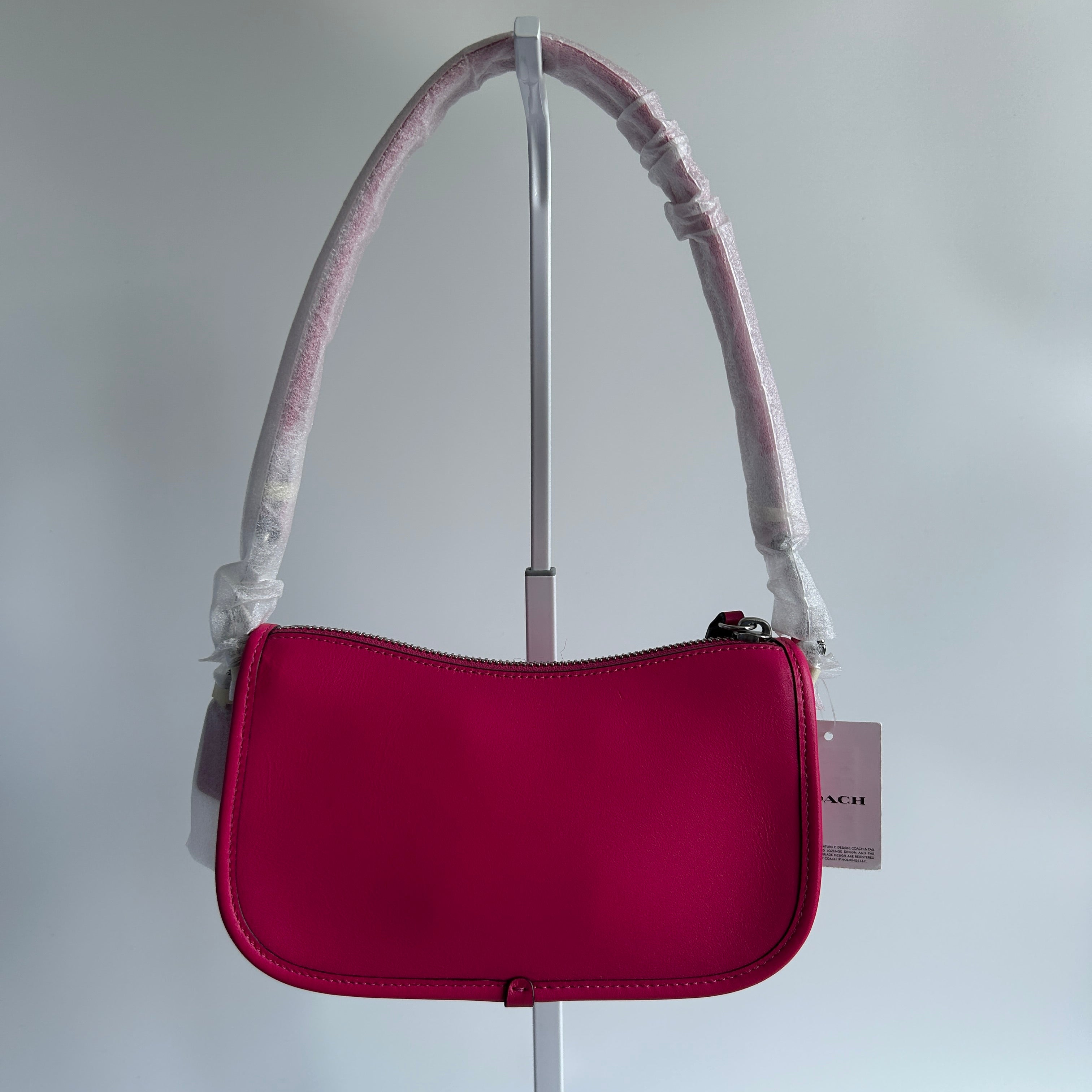 Coach Swinger 20 Dragonfruit Pink Glovetanned Leather Shoulder Bag NEW