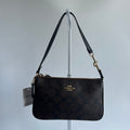Coach Nolita 19 Brown Signature Canvas Leather Shoulder Bag NEW