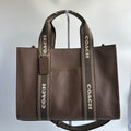 Coach Smith Tote CBM10 Dark Brown Pebbled Leather Shoulder Bag Excellent