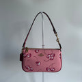 Coach Nolita 19 Pink Cherry Pebbled Leather Shoulder Bag Excellent
