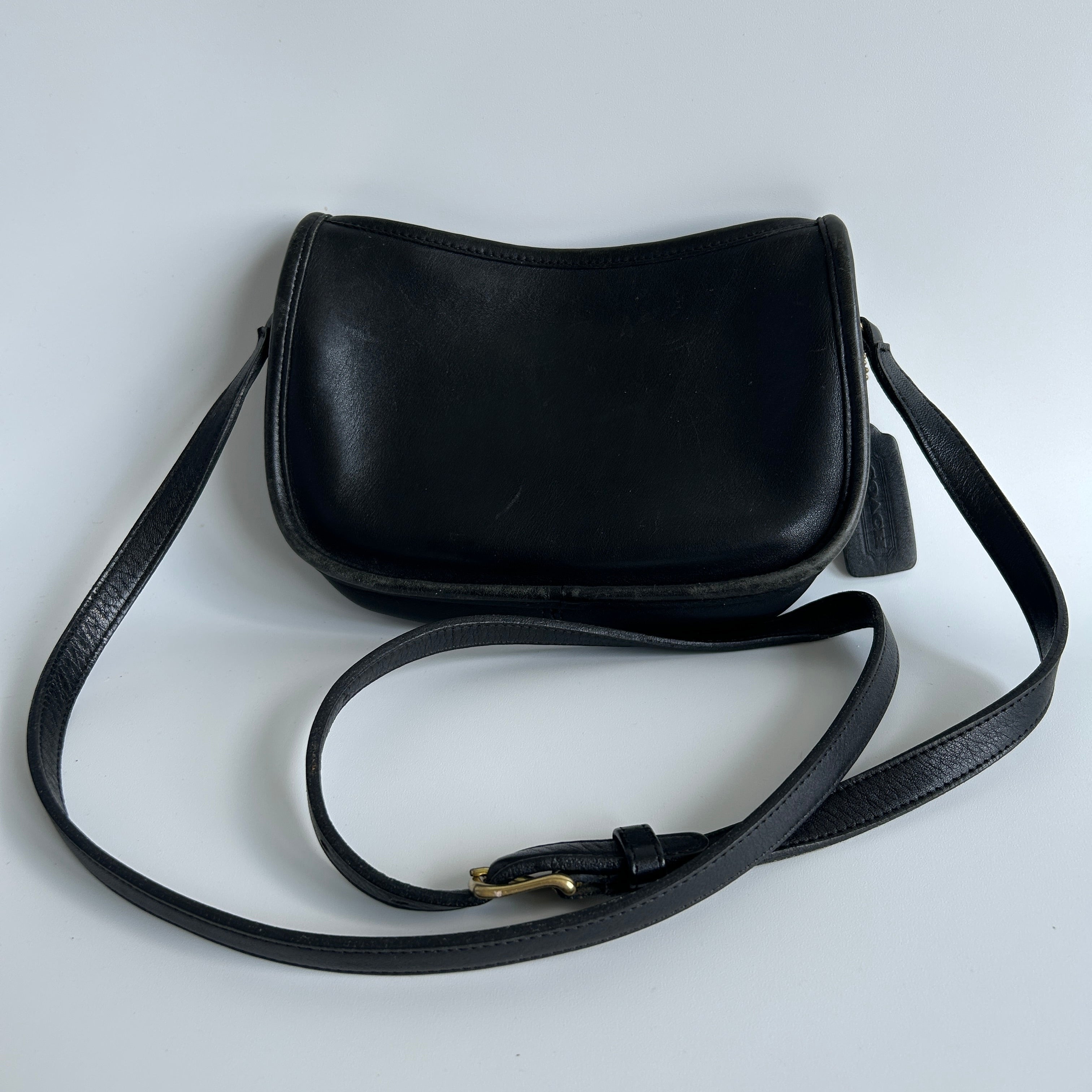 Coach Wendie 9031 Black Leather Crossbody Shoulder Bag Vintage