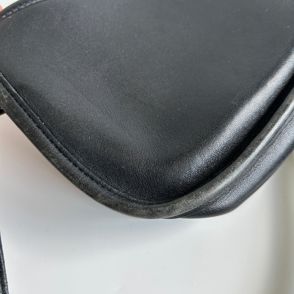 Coach Wendie 9031 Black Leather Crossbody Shoulder Bag Vintage