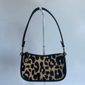 Coach Swinger 20 Leopard Print Leather Shoulder Bag CM513 Excellent