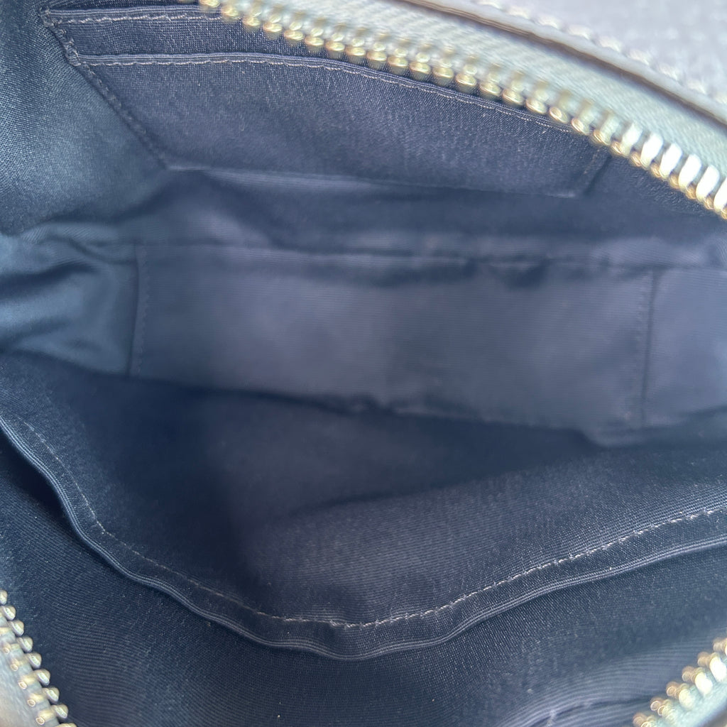Coach Mini Jamie Camera Bag Blue Pebbled Leather Crossbody CH308 Good
