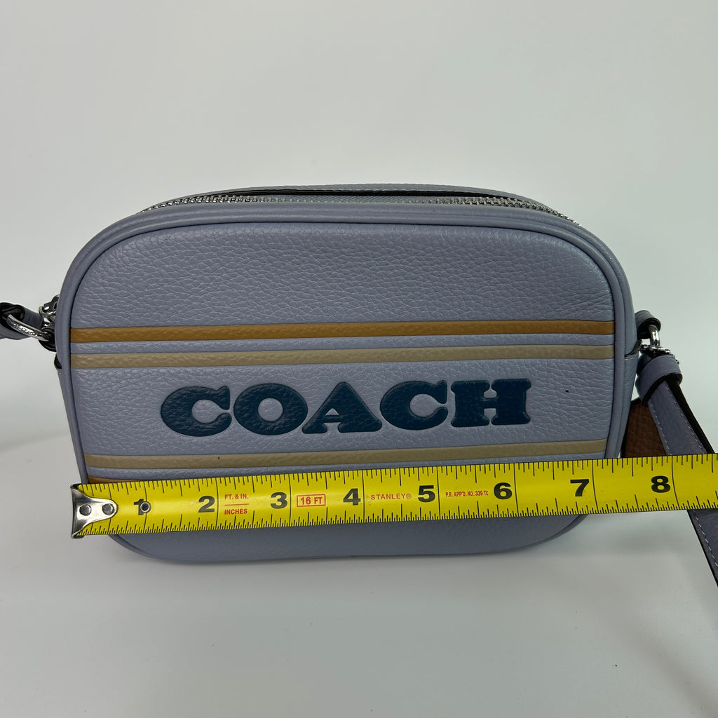 Coach Mini Jamie Camera Bag Blue Pebbled Leather Crossbody CH308 Good