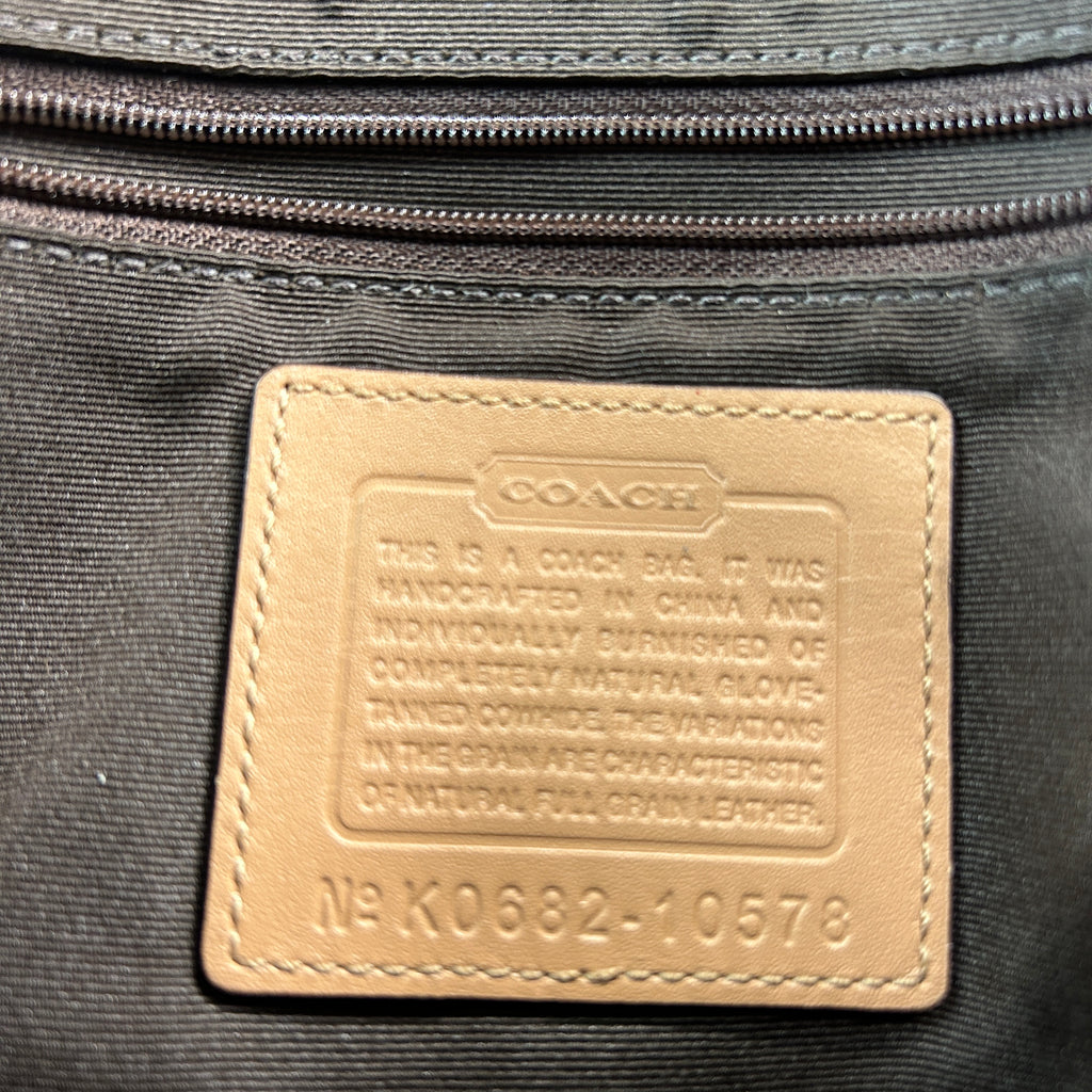 Coach Soho 10578 British Tan Leather Flap Shoulder Bag Good