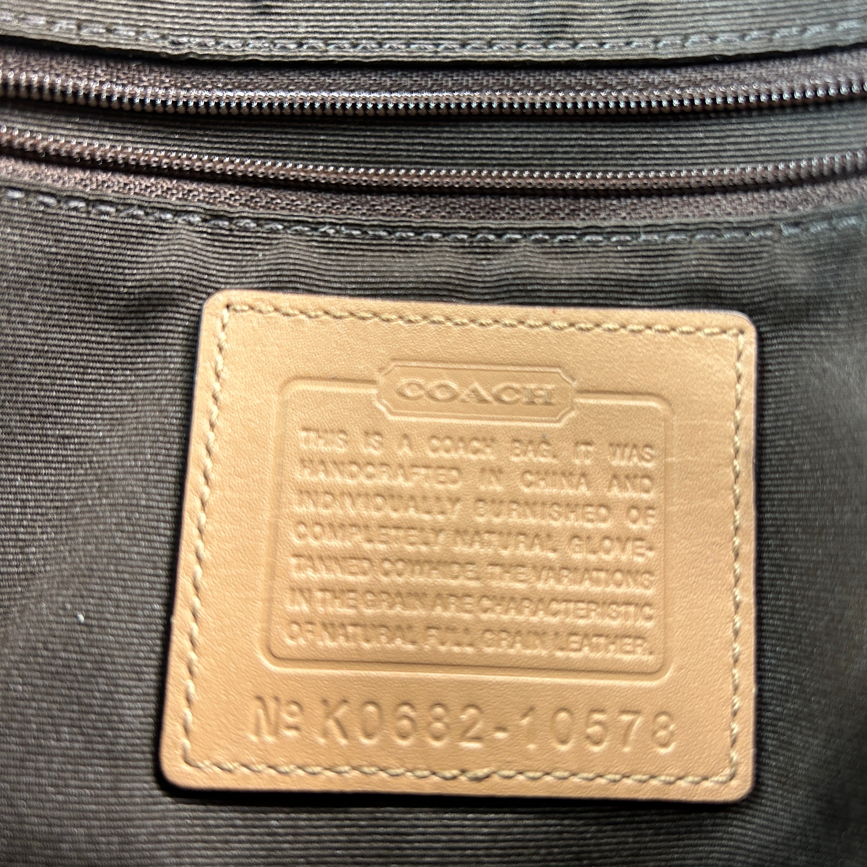 Coach Soho 10578 British Tan Leather Flap Shoulder Bag Good