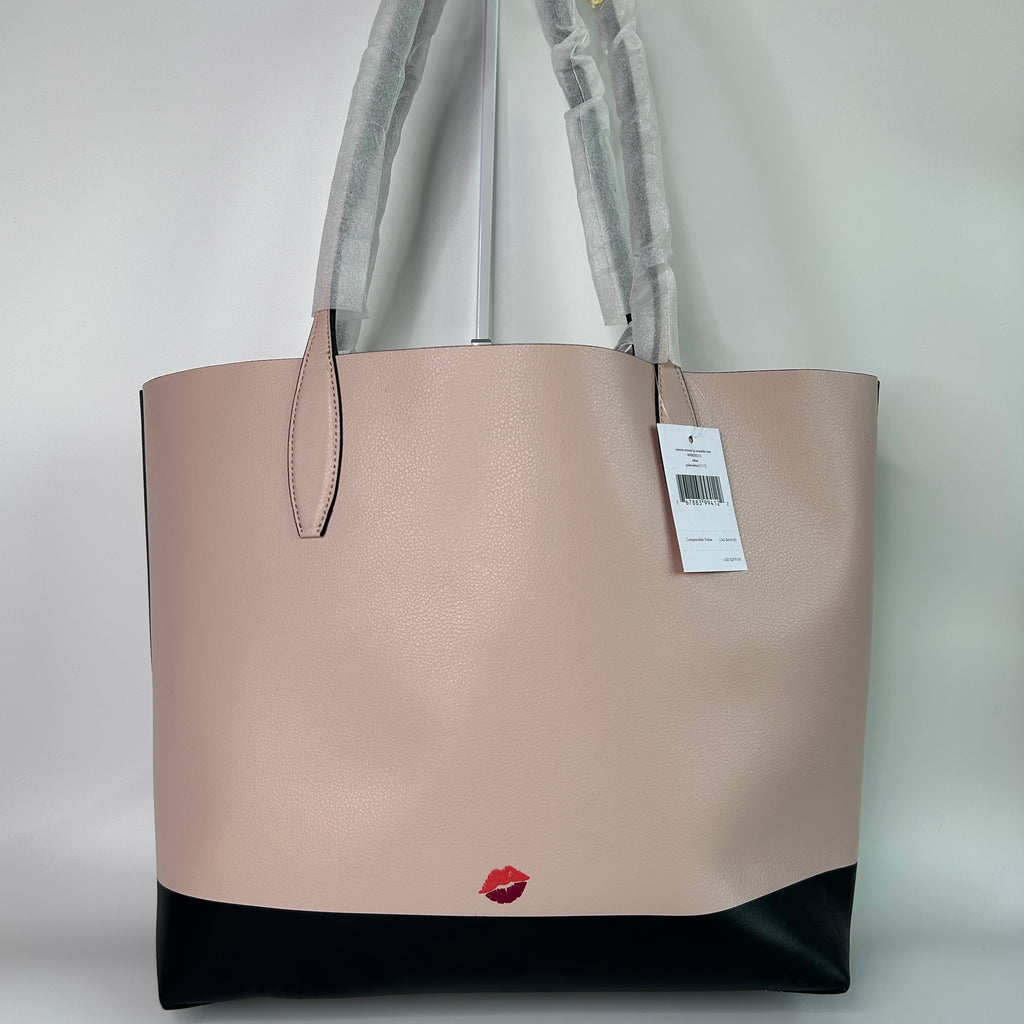 Kate Spade Disney Minnie Mouse Pink Leather Tote Bag New With Imperfections
