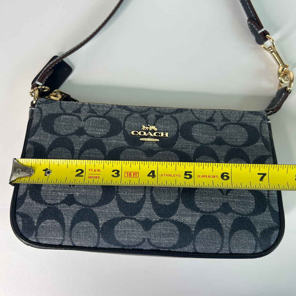 Coach Nolita 19 Signature Chambray Leather Shoulder Bag Excellent