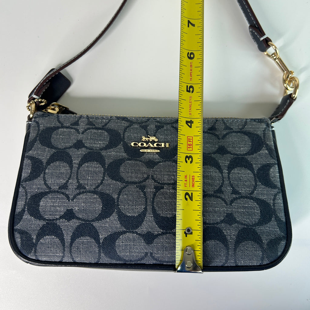 Coach Nolita 19 Signature Chambray Leather Shoulder Bag Excellent