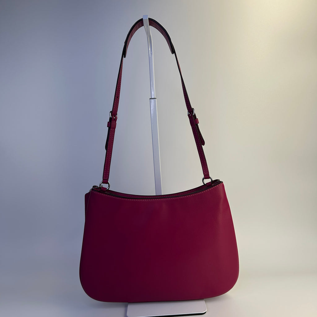Coach Penelope Pink Pebbled Leather Shoulder Bag CP101 Excellent