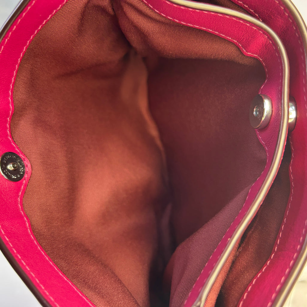 Coach Penelope Pink Pebbled Leather Shoulder Bag CP101 Excellent