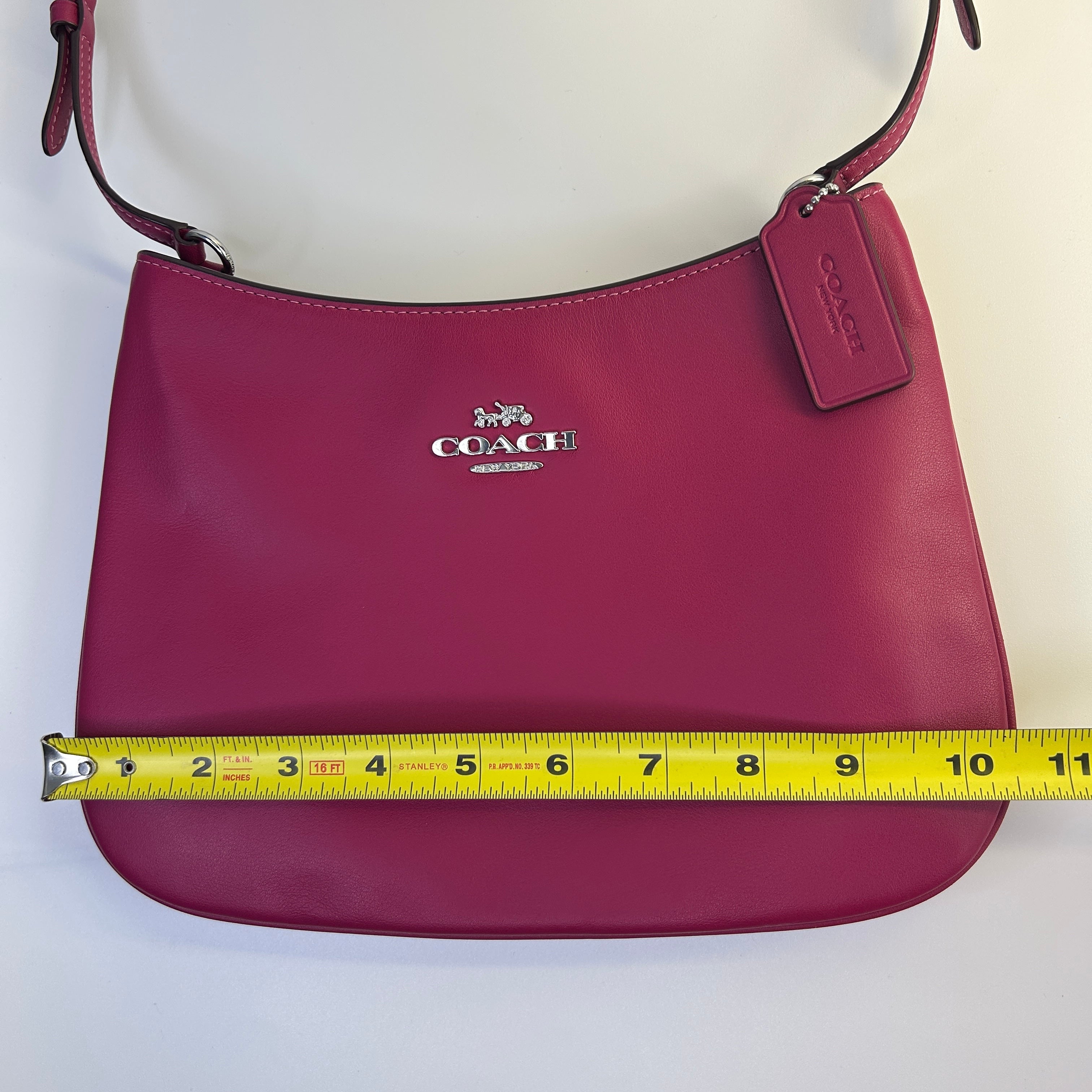 Coach Penelope Pink Pebbled Leather Shoulder Bag CP101 Excellent