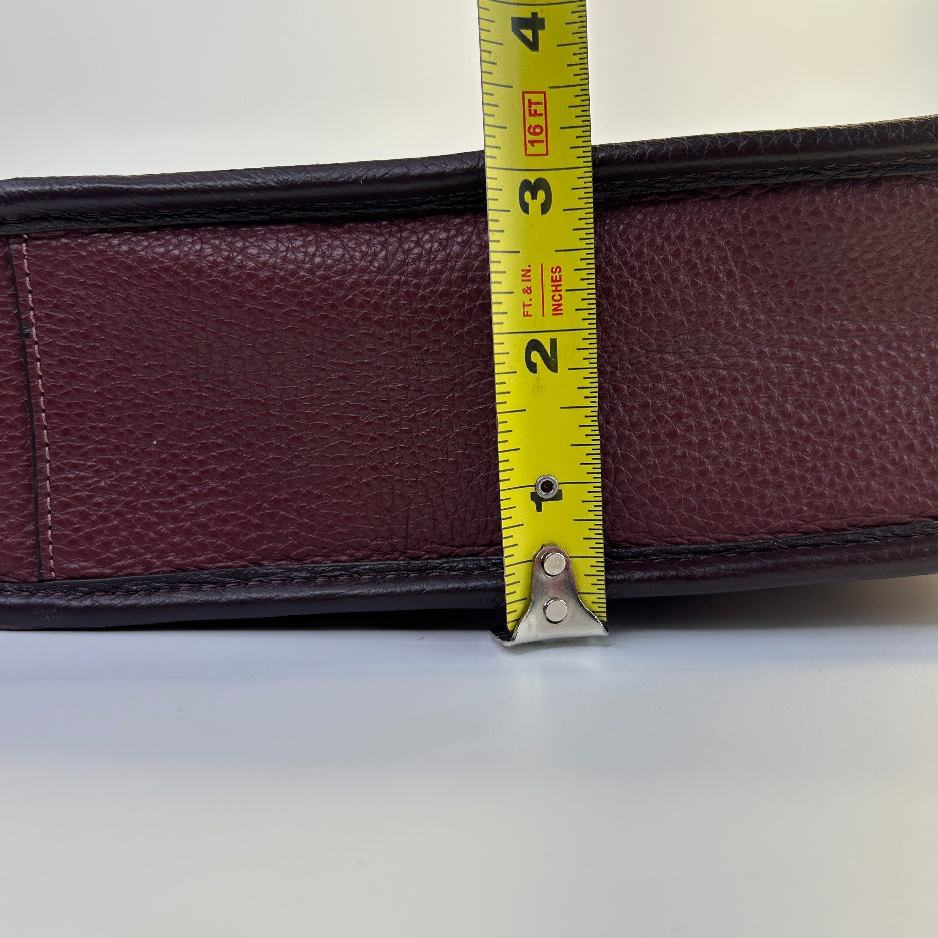 Coach Dempsey File Bag Wine Signature Jacquard Leather Crossbody Excellent