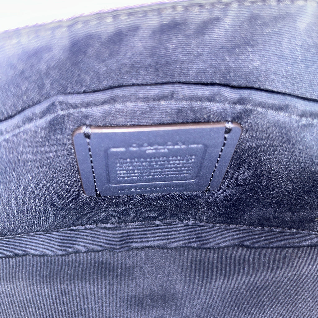 Coach Teri Purple Blue Blocked Signature Canvas Shoulder Bag CA170 Excellent