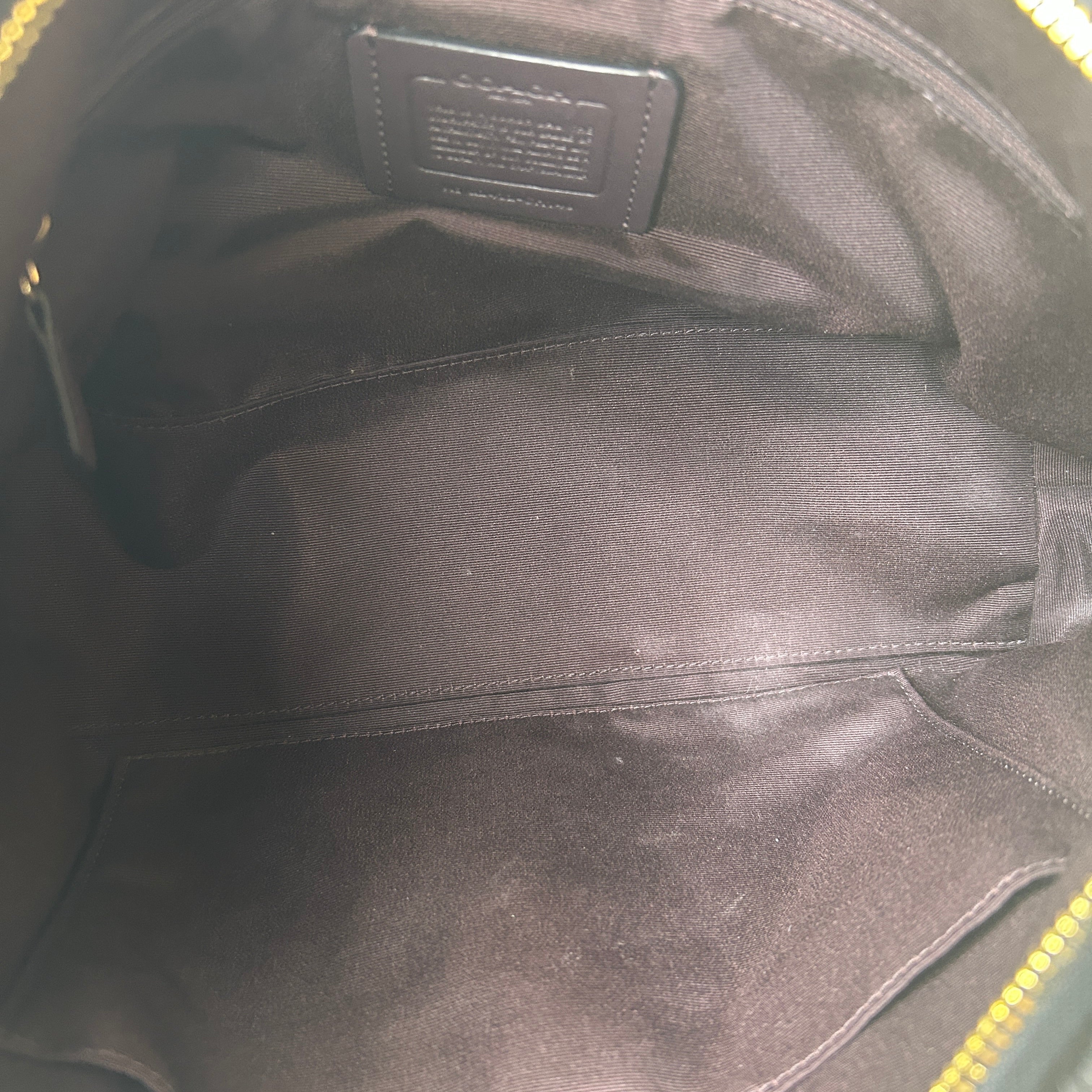 Coach Laurel Black Pebbled Leather Shoulder Bag Excellent