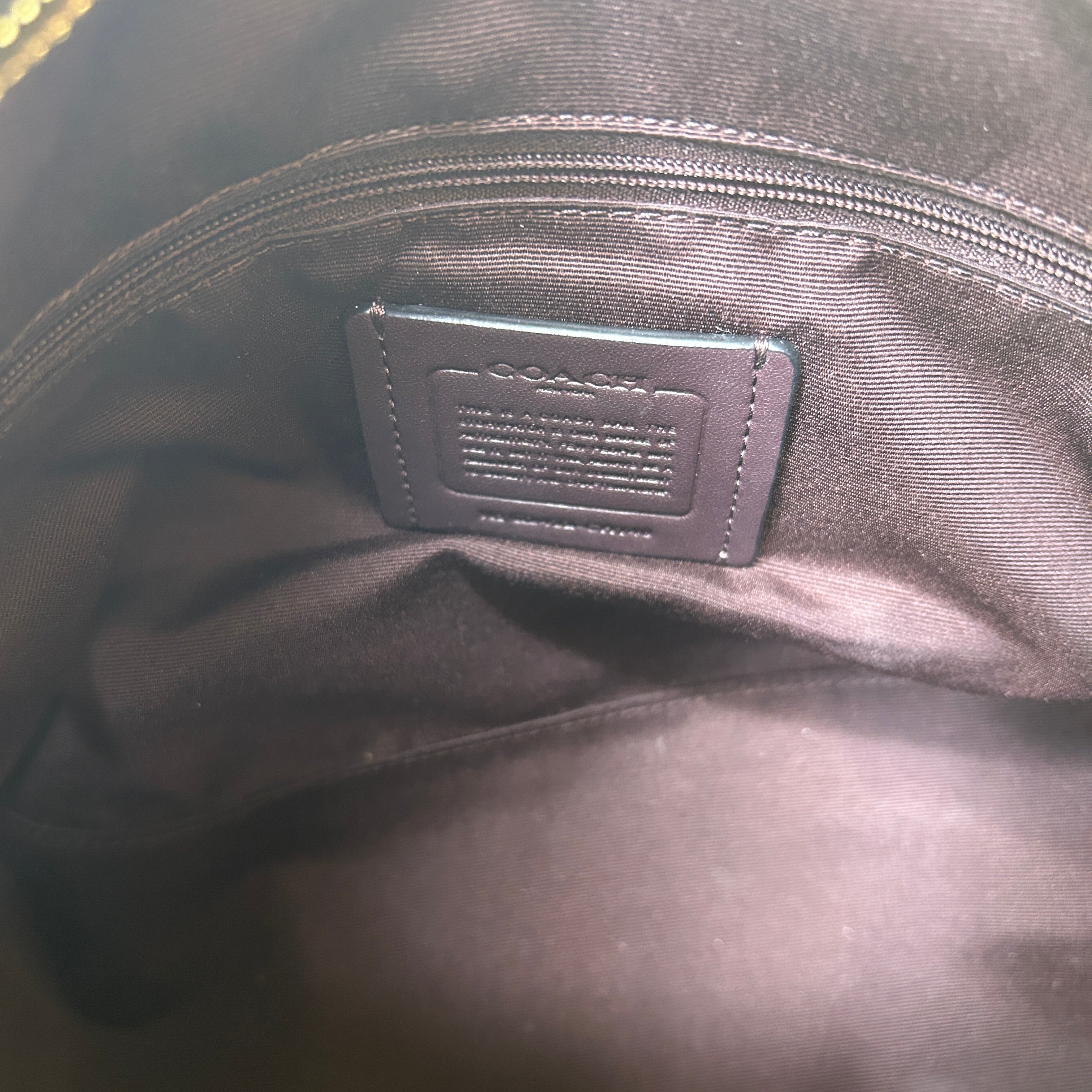 Coach Laurel Black Pebbled Leather Shoulder Bag Excellent