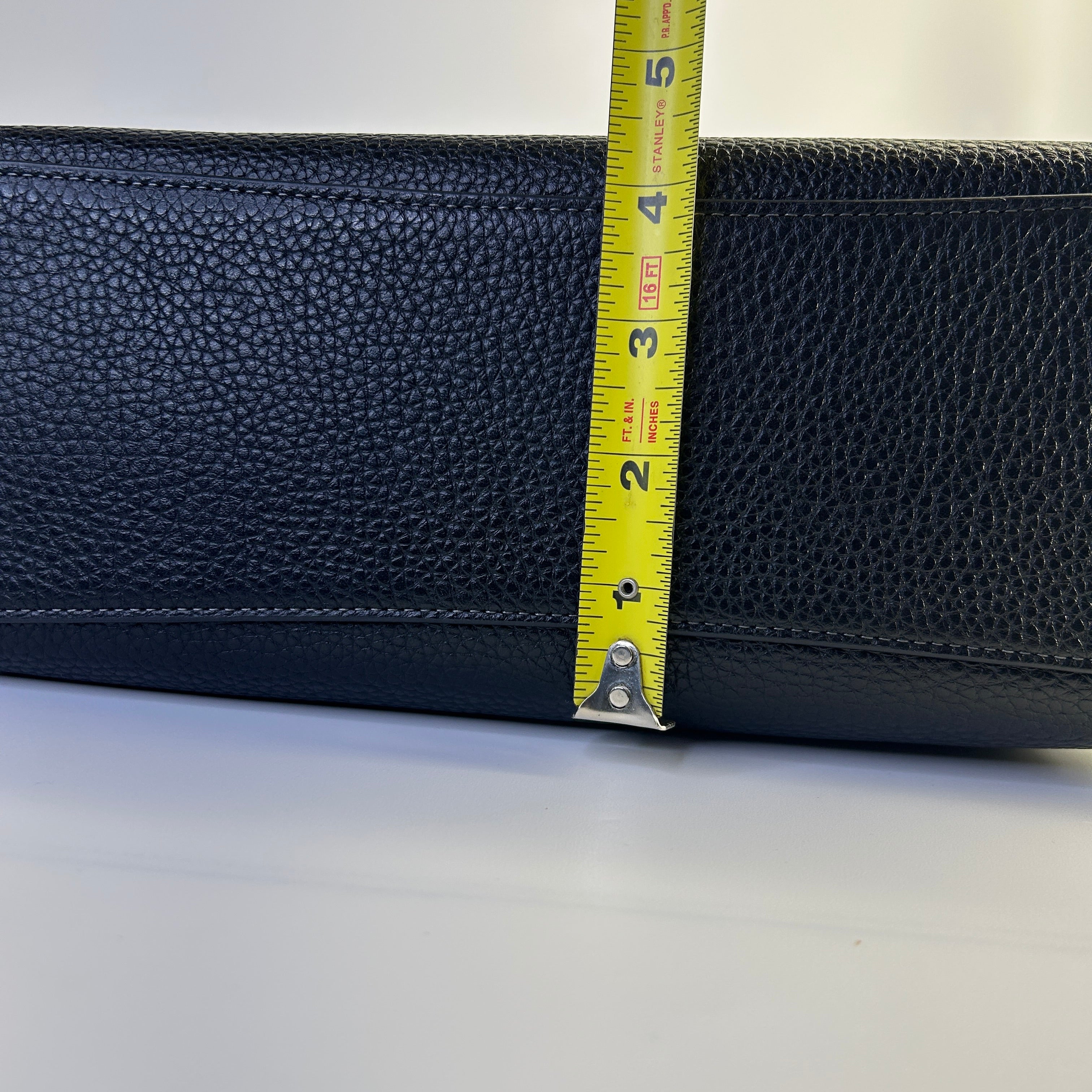 Coach Laurel Black Pebbled Leather Shoulder Bag Excellent